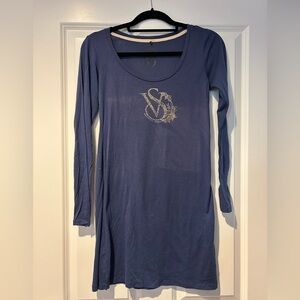 Victoria’s Secret Blue&Black Long Sleeve Pyjamas PG Gold Logo Sz S. Price for 2